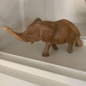 Hand Carved Wooden Elephant